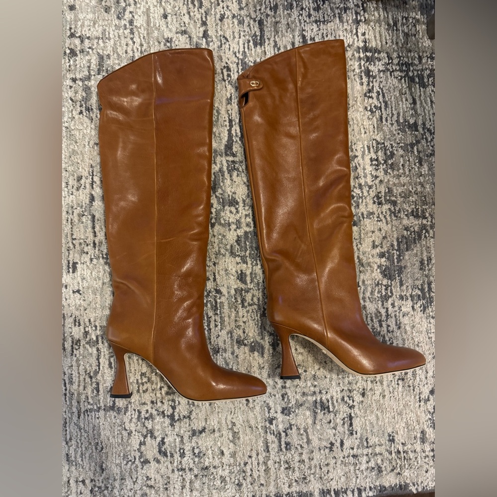 Dee Ocleppo size 11 Ojai Women’s Tall Brown Leather Heeled Boots
